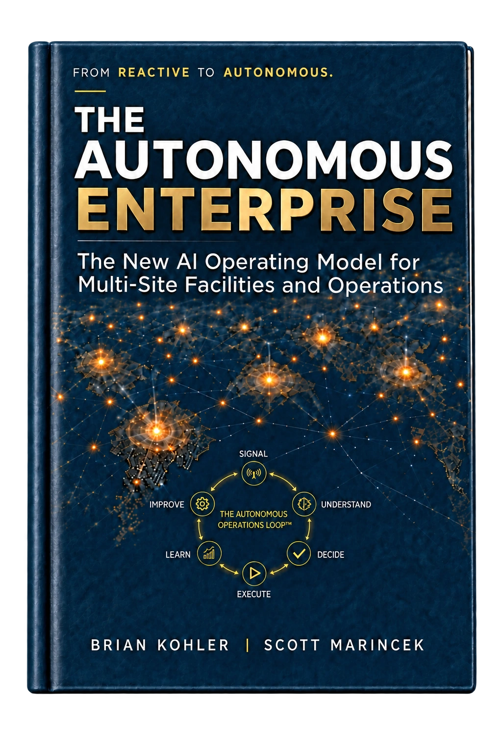 The Autonomous Enterprise front-facing hardcover book